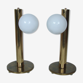 Modern lamps pair, Denmark 60s