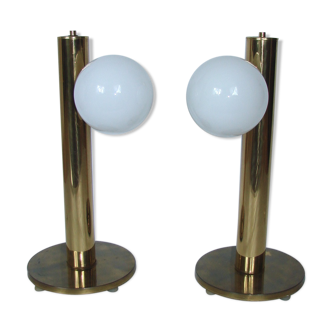 Modern lamps pair, Denmark 60s