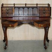 Bureau Demi-Lune en Cuir de Patrick Beakey Dublin circa 1850