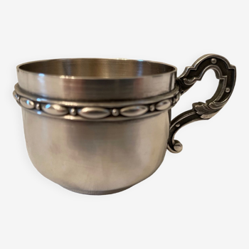 Silver metal cup