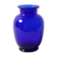 Vase en verre bleu cobalt, Italie années 1970