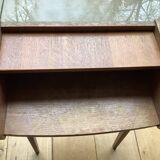 Scandinavian style bedside table in natural wood