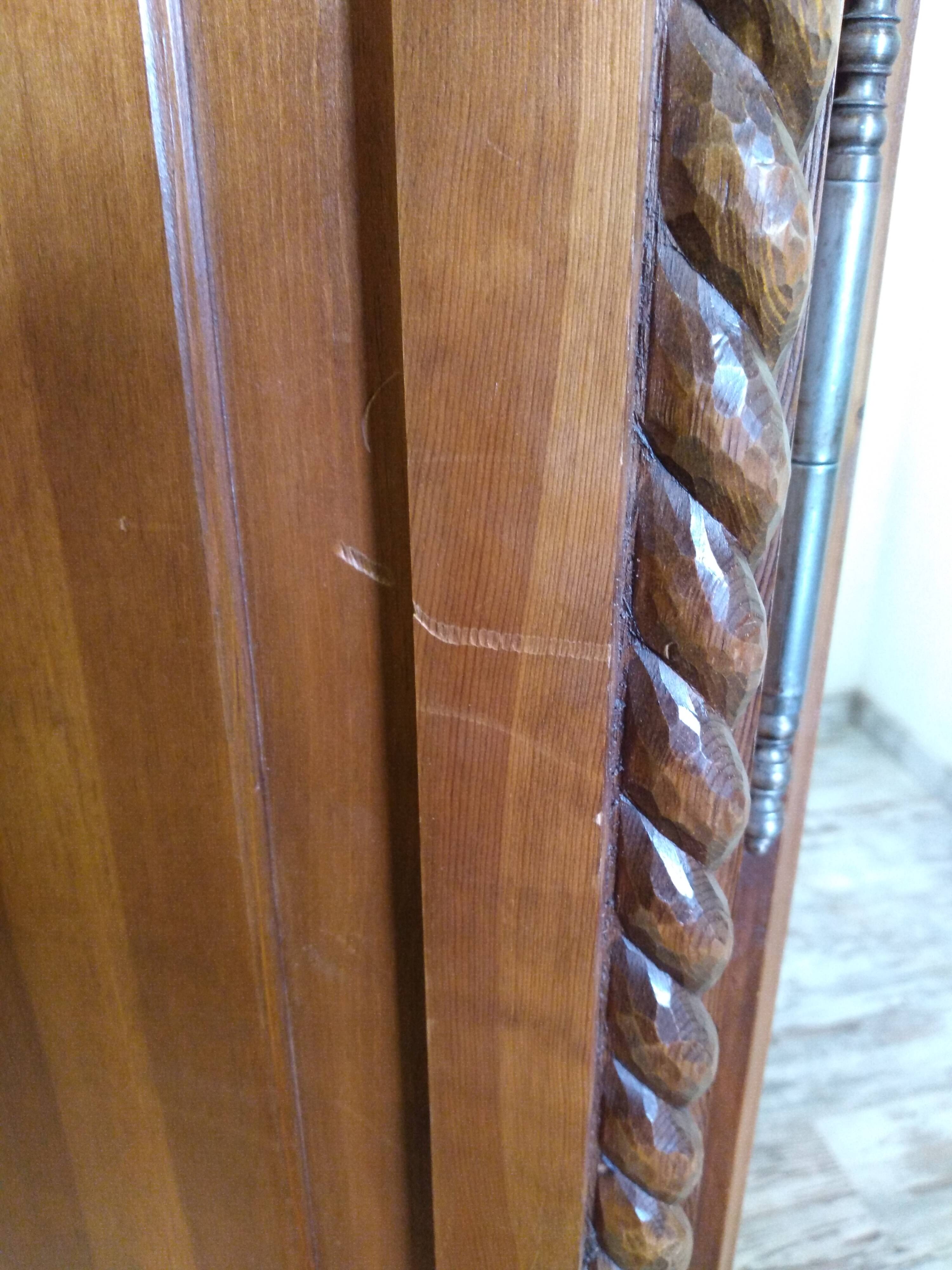 Carved wooden cabinet