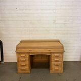 1920s American oak curtain desk