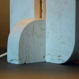 Italian mid century travertin table lamp