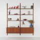 Teak modular shelving unit, Danish design, 1960s, made in Denmark