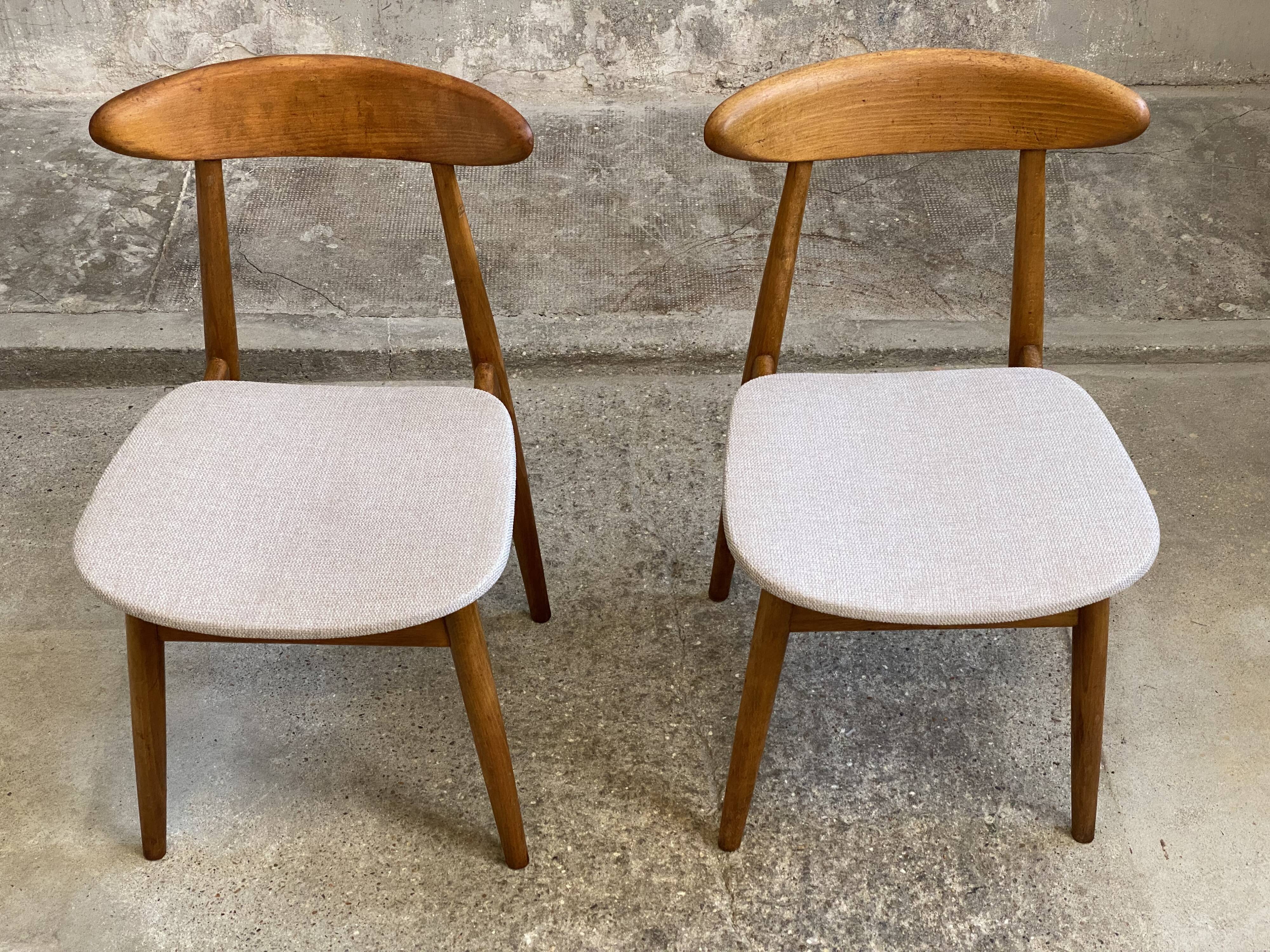 pair Scandinavian chairs from the 60s