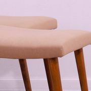 Pair of Scandinavian style stools by Vyčítal and Sedláček, Czechoslovakia, 1960s