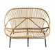 Rattan bench 50s