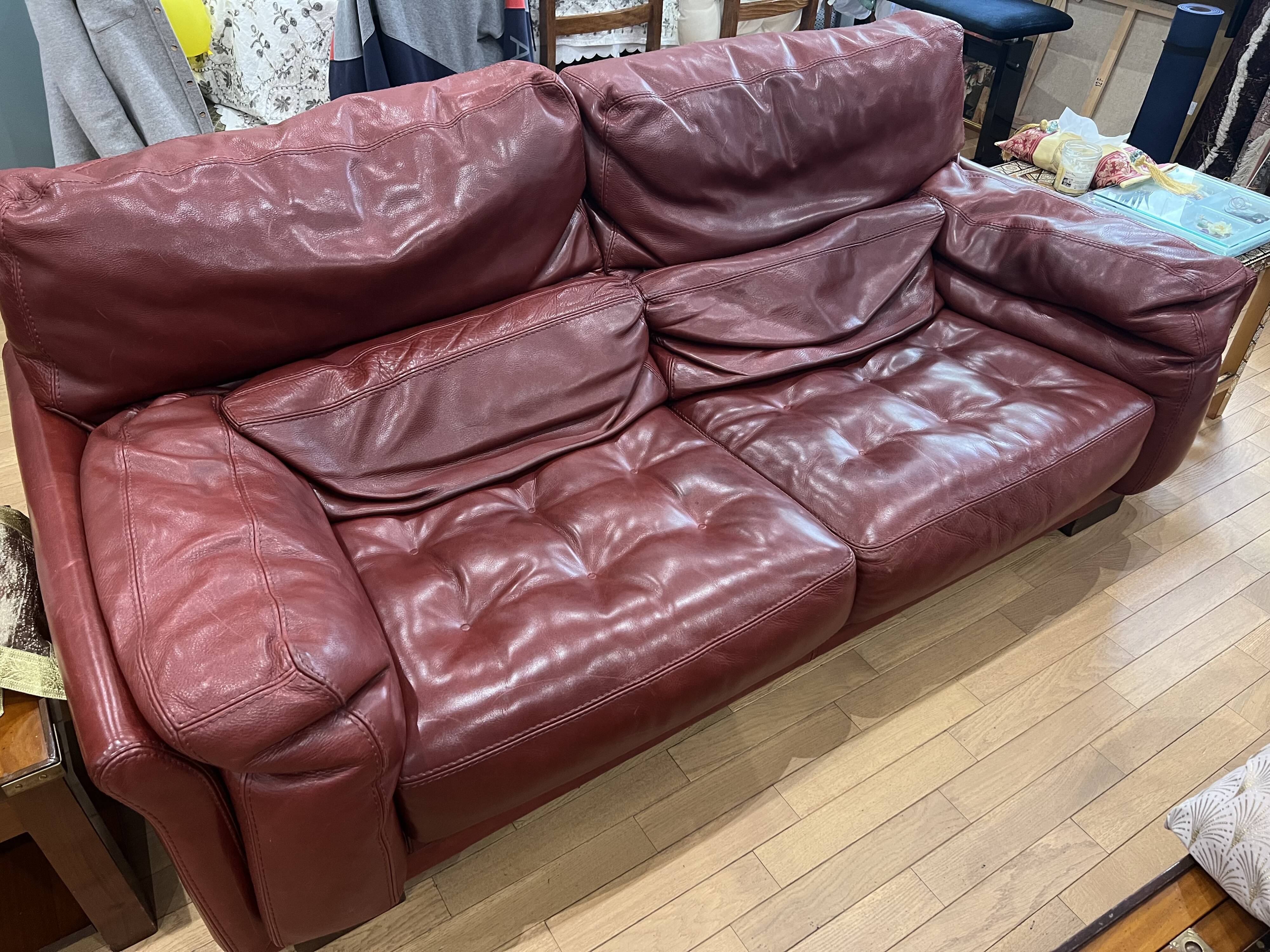 Roche Bobois leather sofa