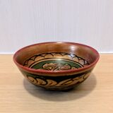 Vintage Khokhloma set – bowl + 7 painted ladles USSR