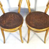 Set of 2 bistro chairs N°14 by Turpe - Germany 1900 -