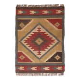 3 x 5, Handmade Jute-Wool Kilim Rug, Kilim Carpet, 90x150Cm