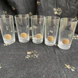 Set of 5 Cinzano aperitif glasses