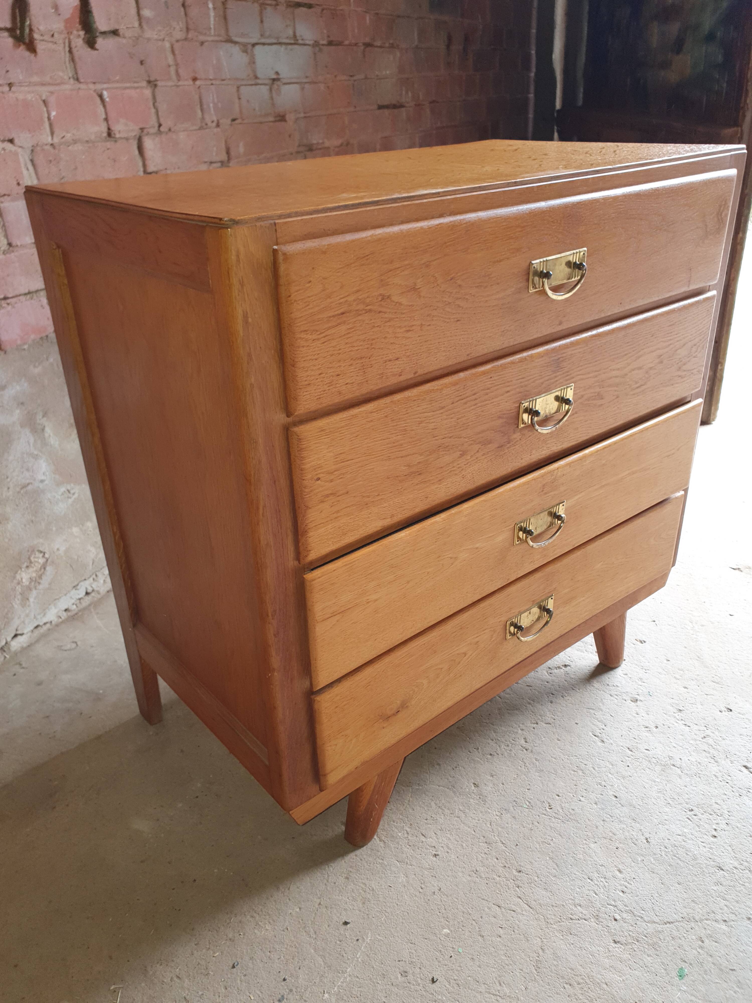 Chest of drawers 4 drawers 1960 foot compass