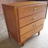 Chest of drawers 4 drawers 1960 foot compass