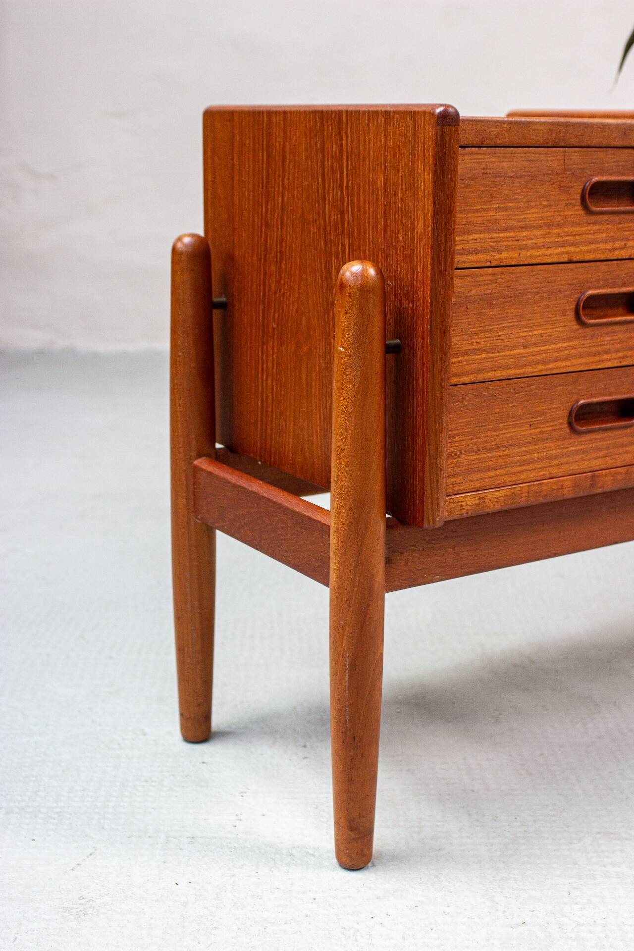 Arne Wahl Iversen plant bench chest of drawers vintage teak Danish 60s