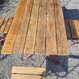 Garden furniture above wood and iron base It is foldable