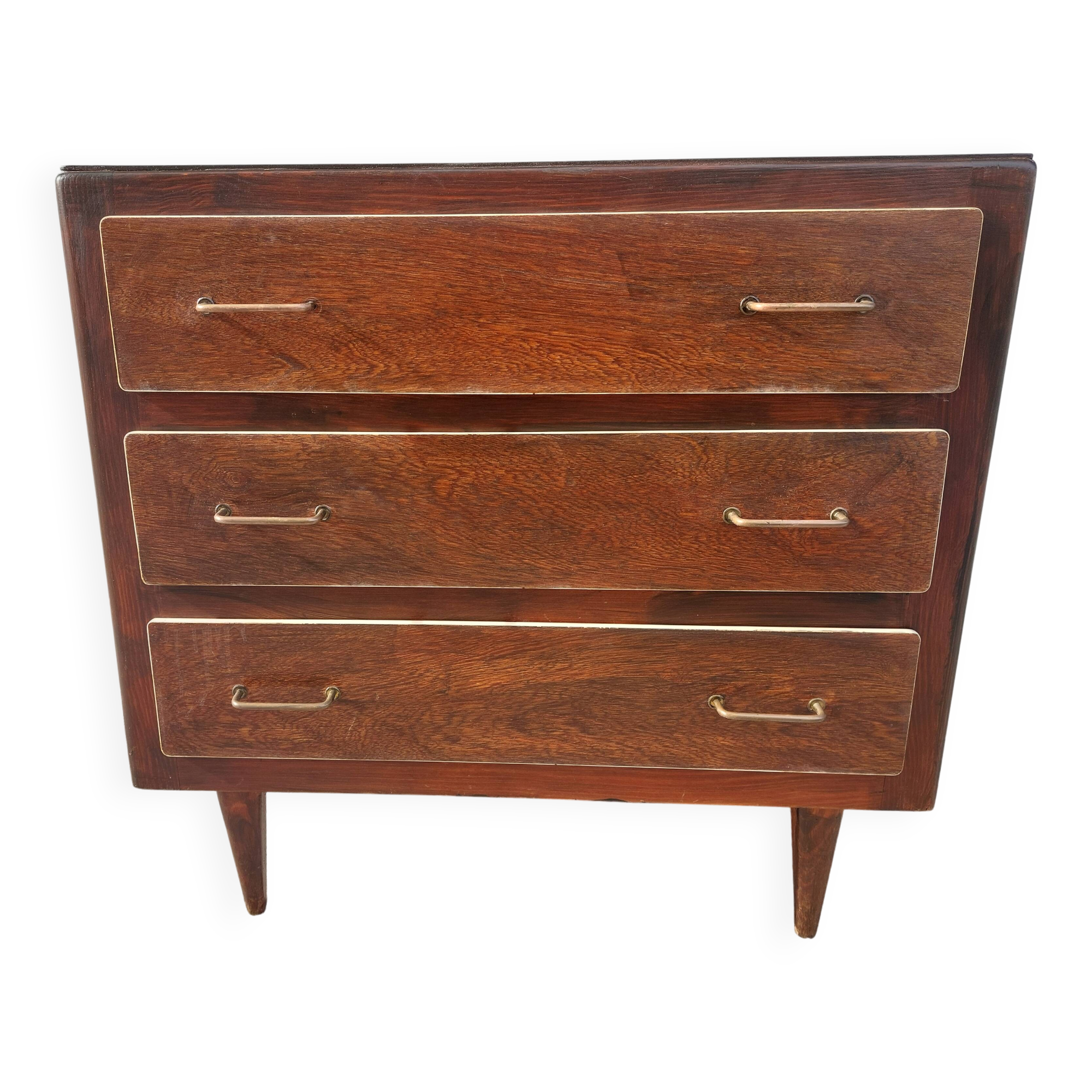 1960s-70s commode, cream trim, vintage