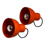 Space Age Orange Spotlights Made in Italy, 70s