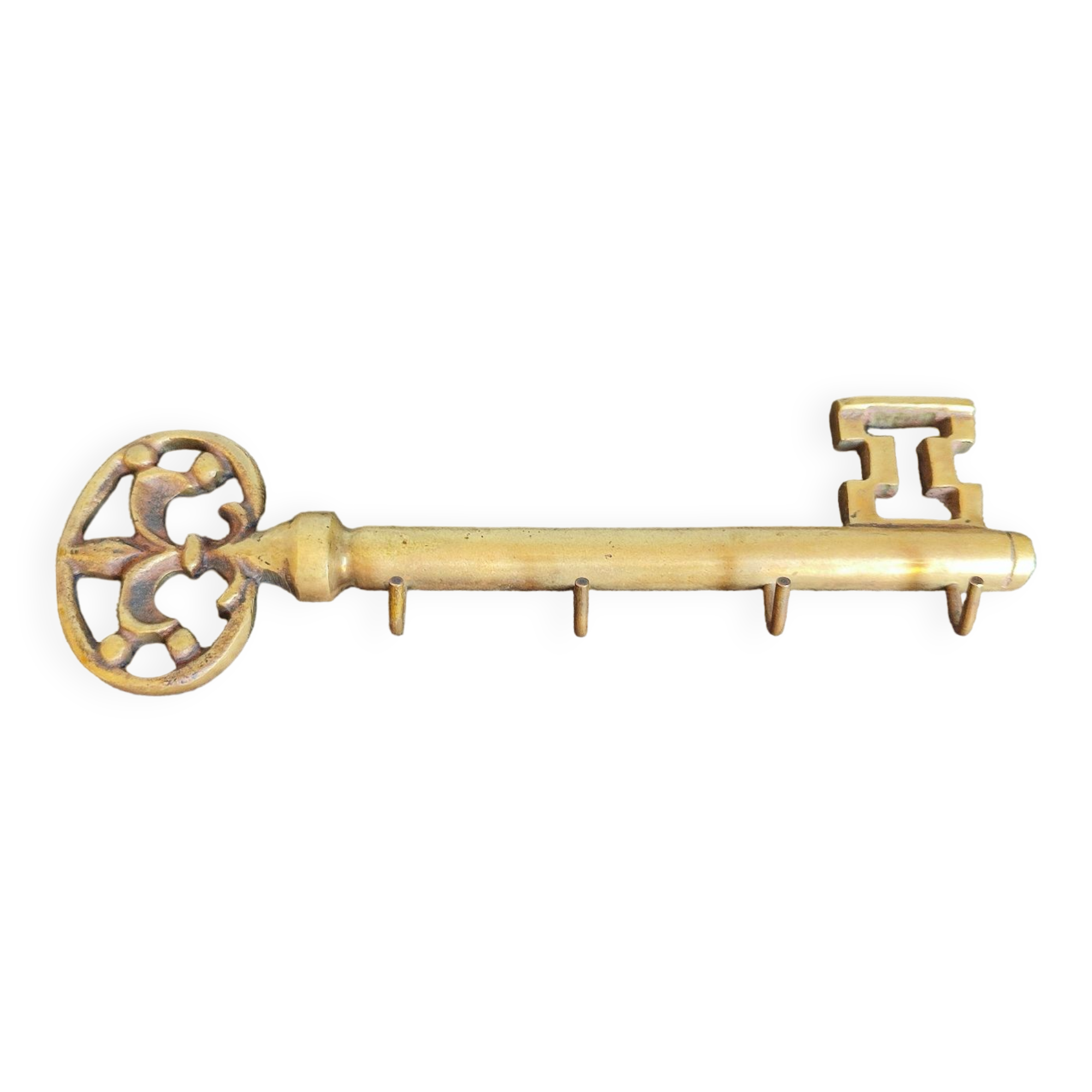 Key holder in the shape of a vintage key