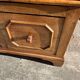 Old wooden baker's chest with storage drawers