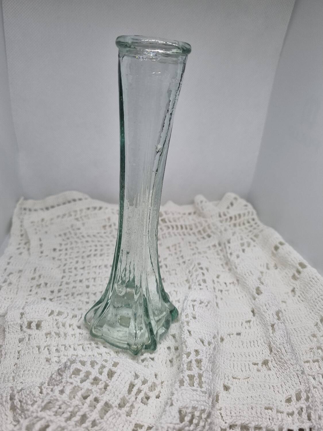 Vintage molded glass soliflore