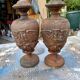 Pair of Cast Iron Fire Pots 1900: Charleville - Mézières