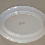 1 dish and 5 plates iron earth cream patina