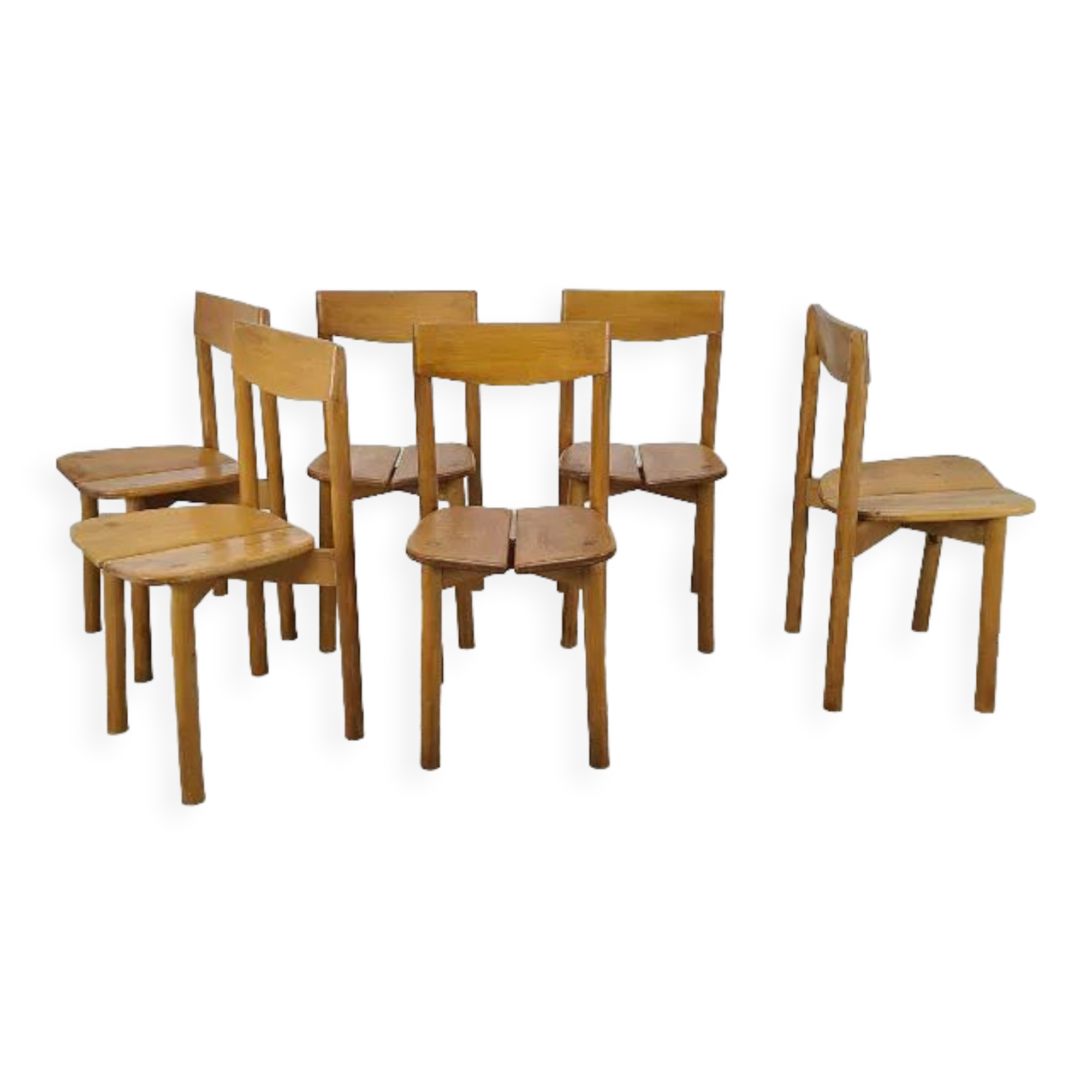 6 chairs coffee vintage 60s