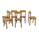 6 chairs coffee vintage 60s