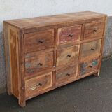 Wooden chest of drawers 9 drawers