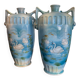 Paire de vases art nouveau décor lacustre