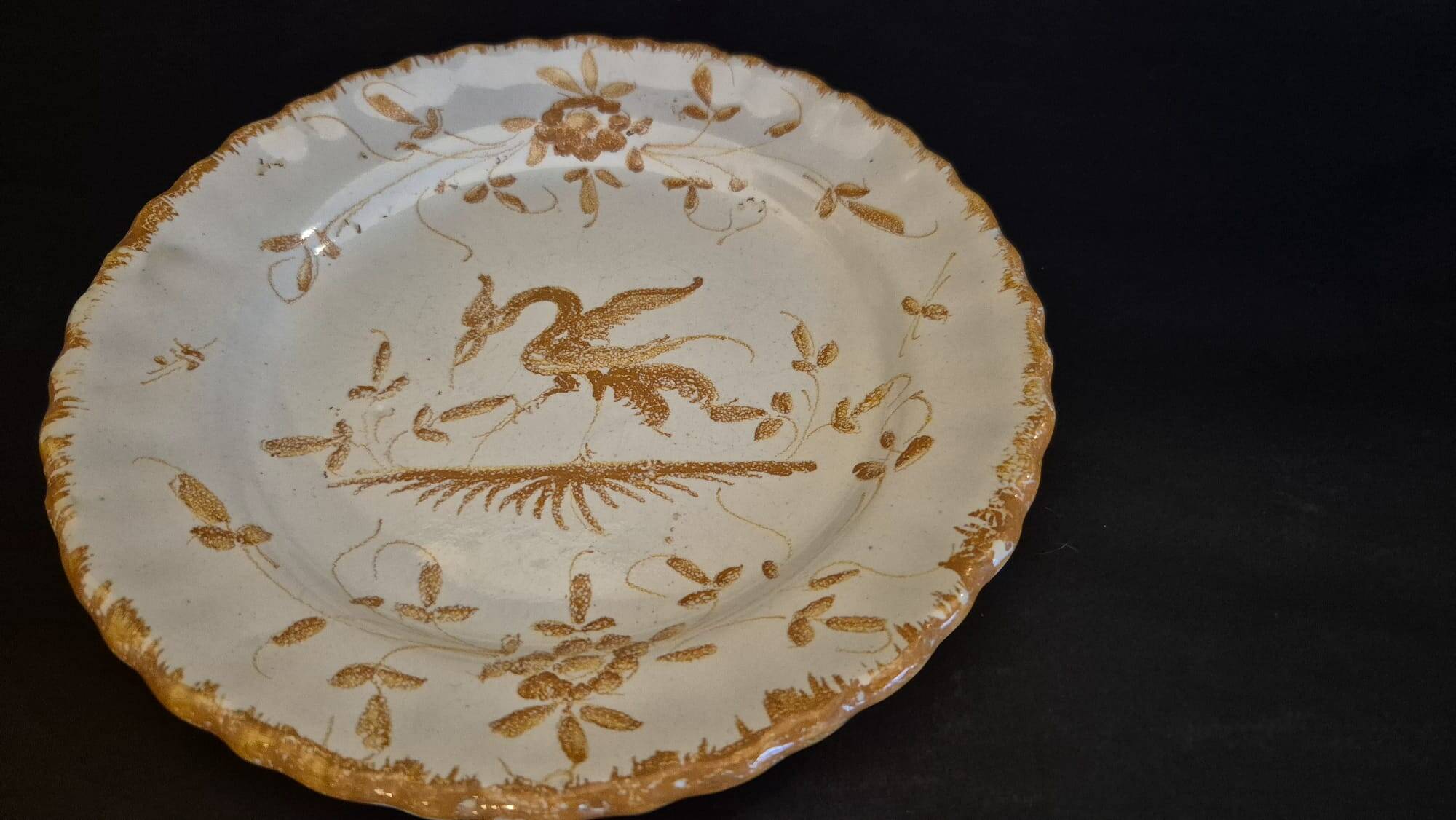 4 Handmade Martres Tolosane Dessert Plates