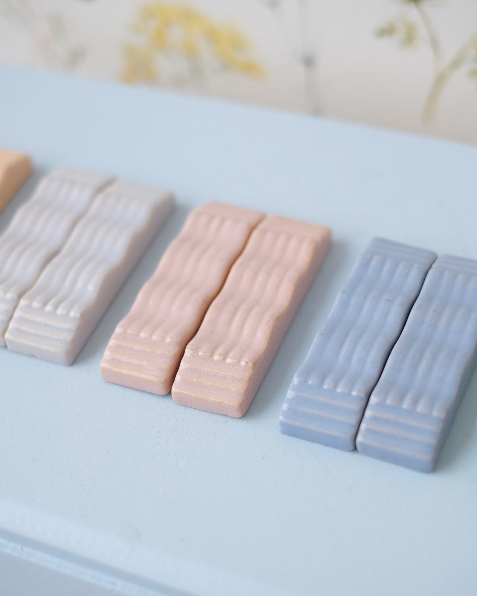 10 Ceramic Art Deco knife holders