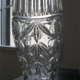 Art Deco cut crystal vase