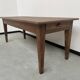 Solid walnut farmhouse table with spindle legs