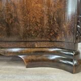 Console Art Déco en noyer des années 1940