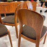 Set of 4 chairs by Niels Koefoed Denmark 1960s