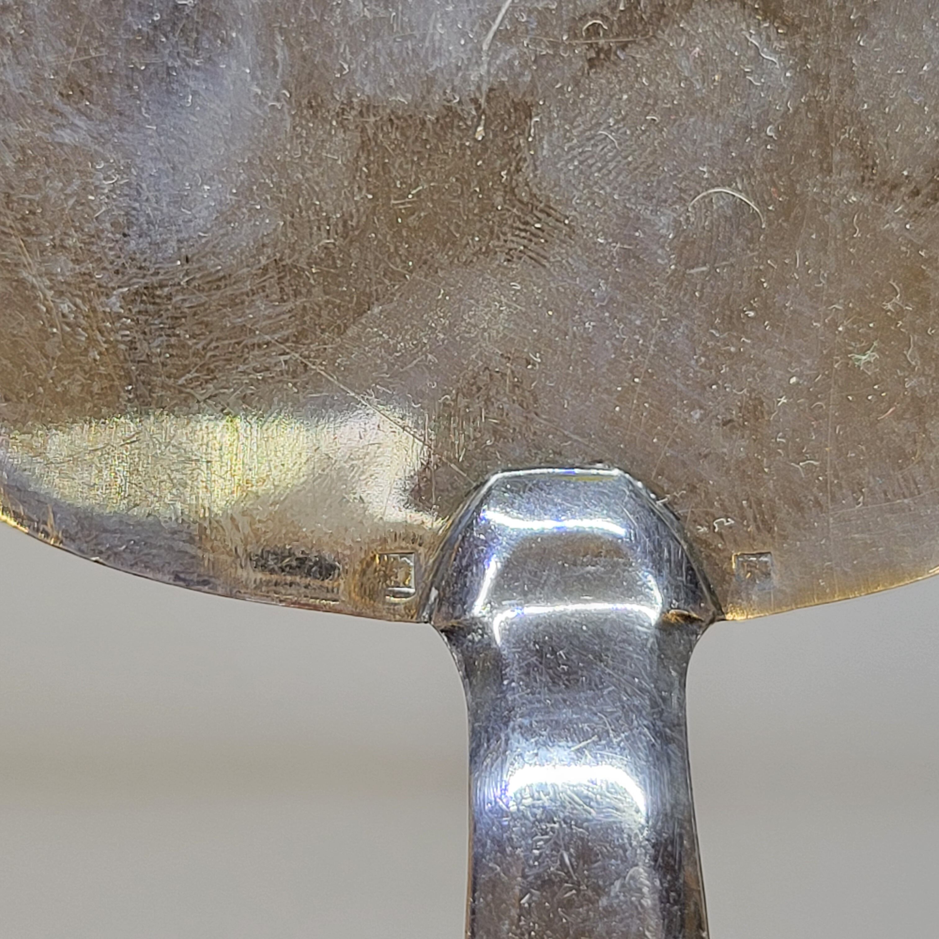 Old Silver Metal Cake Pie Server