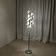Brushed aluminium floor lamp, Space Age style, 1970s