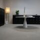 Angelo Mangiarotti ‘M1’ Dining Table in Solid Carrara Marble