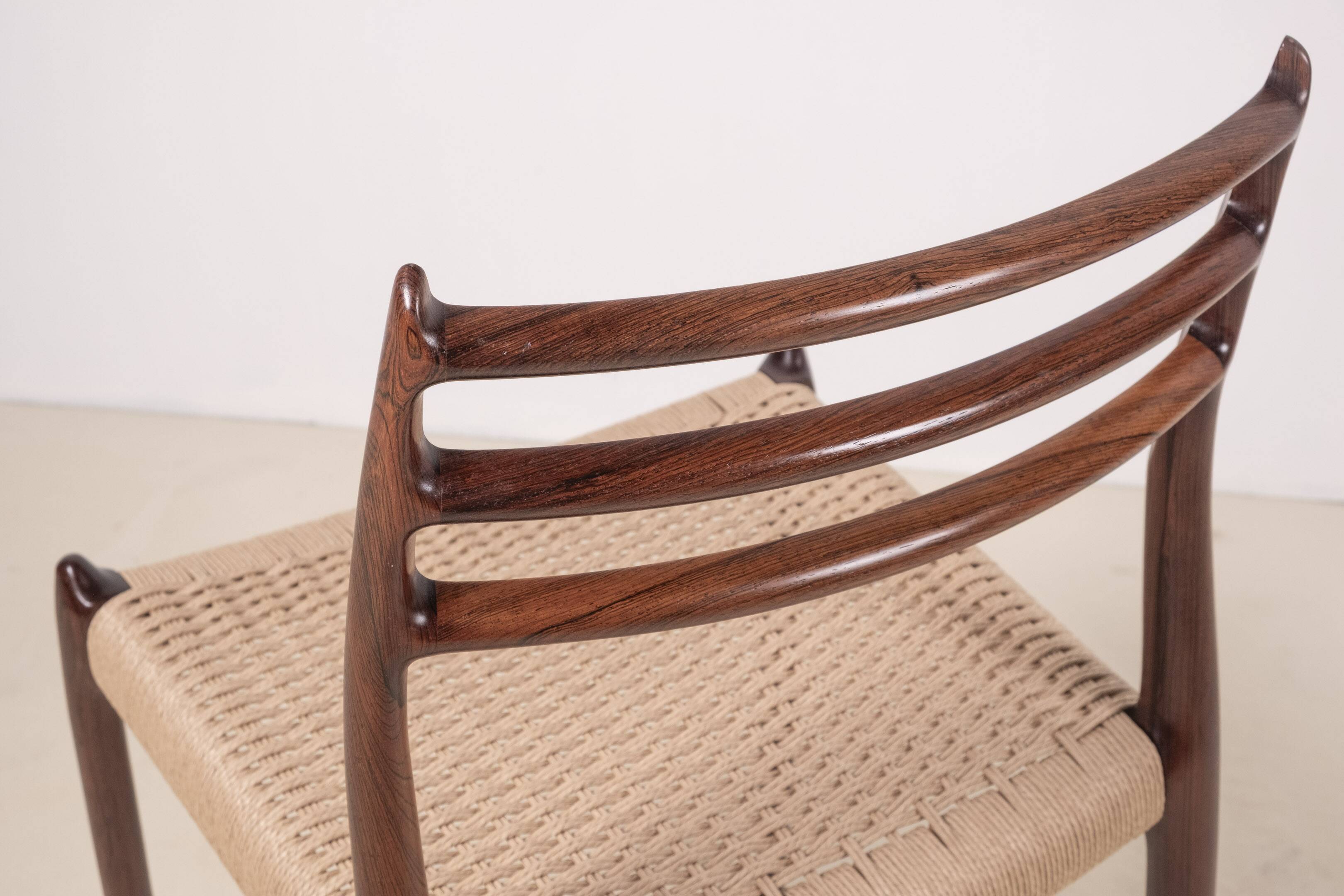 1x Niels Møller Chair Model 78 in Rosewood, 1960s Denmark