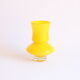 Space age yellow vase by Bo Borgstrom for Aseda Sweden 1960s