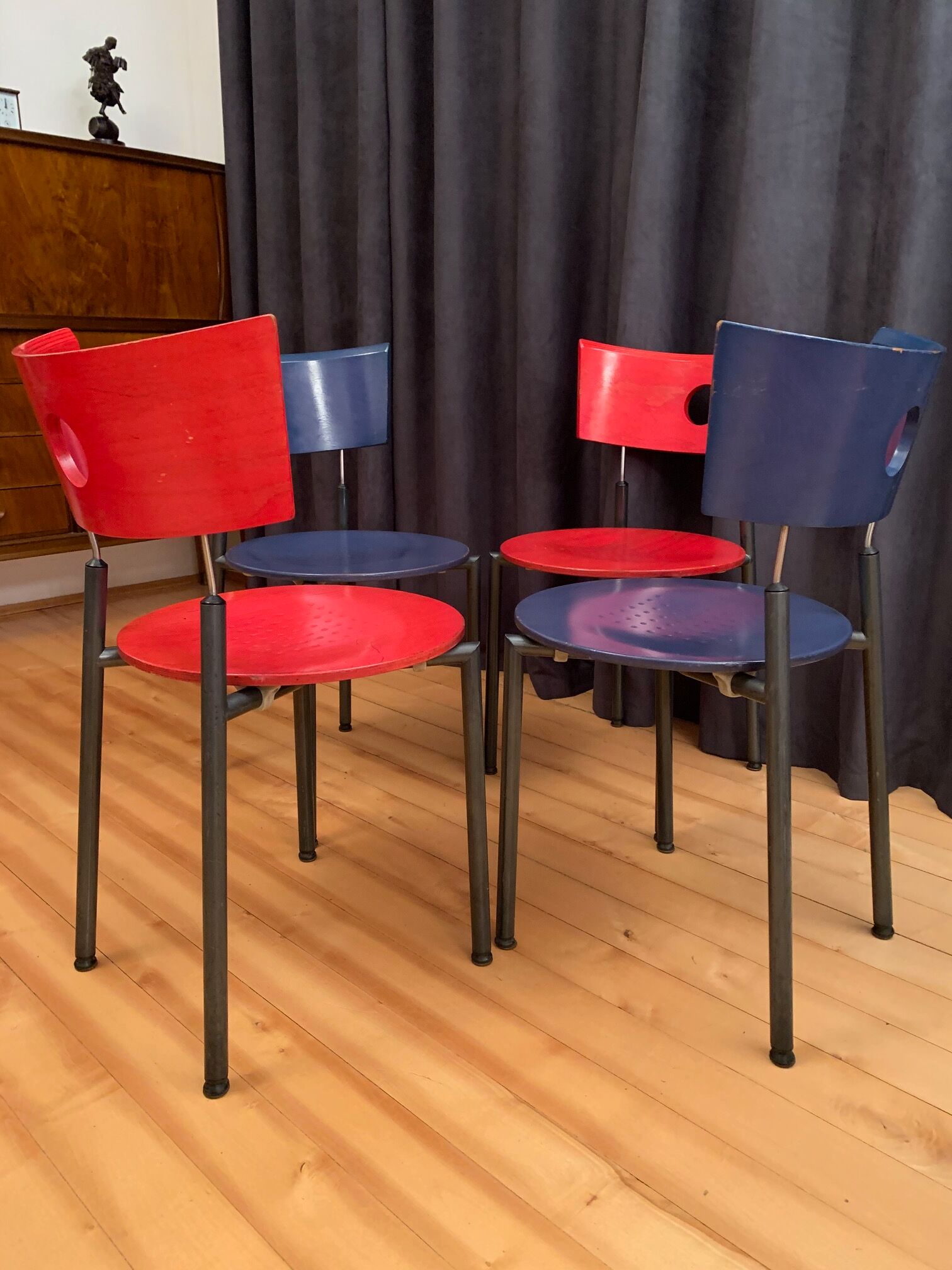 A set of four Kusch + Co chairs, 70s