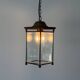 Art Deco ceiling light in brass and glass, 1940s, Germany