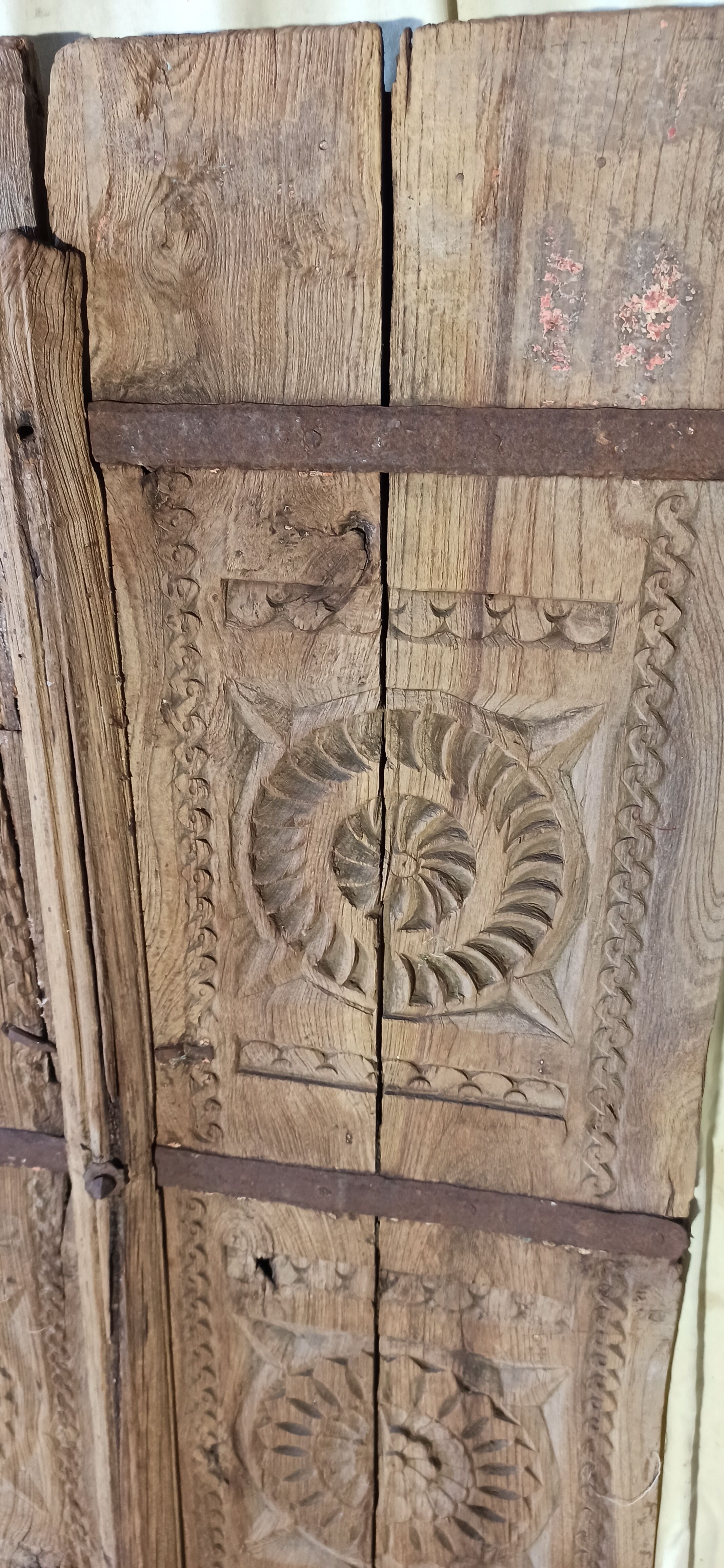 Old wooden door