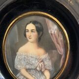 Miniature portrait of a young woman XX century