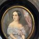 Miniature portrait of a young woman XX century