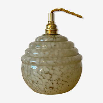 Vintage glass globe lamp from Clichy
